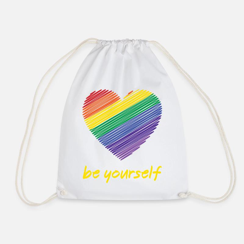 Pride Month LGBTQ - Sei du selbst - Turnbeutel - Weiß
