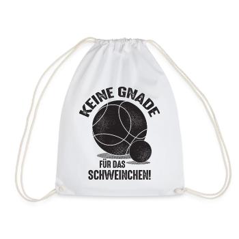 Keine Gnade für das Schweinchen Bouler Outfit - Turnbeutel - Weiß - Vorne
