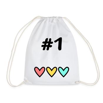 1. 1 AN. 1er ANNIVERSAIRE. ANNIVERSAIRE 1 AN - Sac de sport léger - blanc - Devant