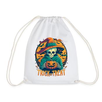 Des bonbons ou des bâtons - Sac de sport léger - blanc - Devant