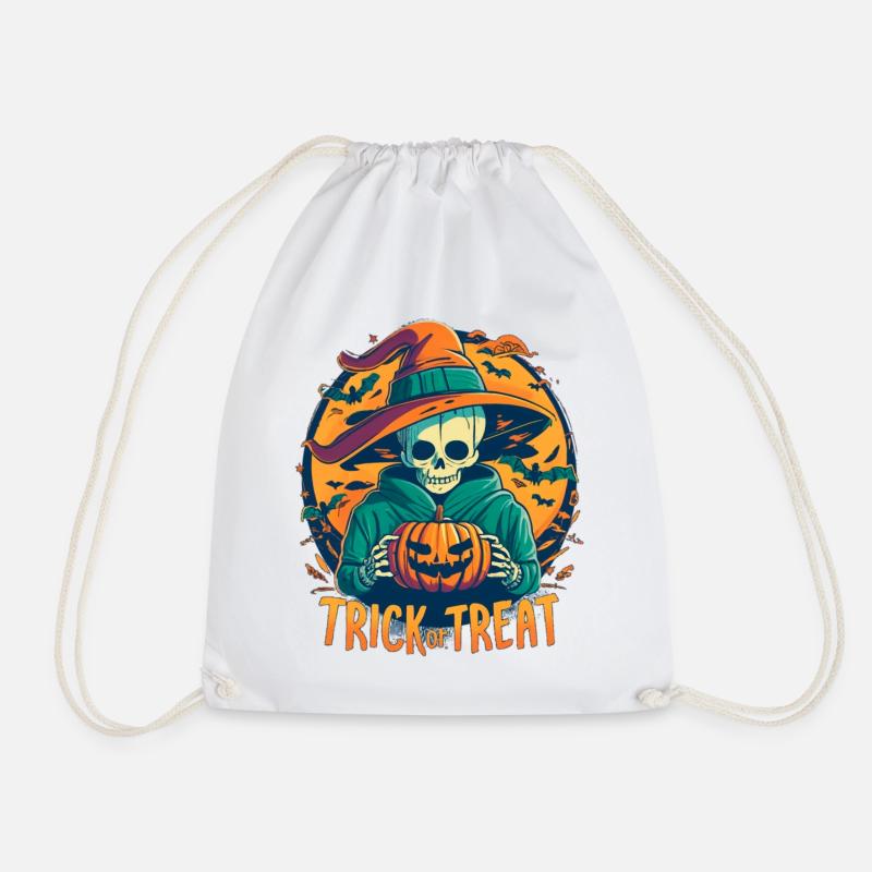 Trick or Treat - Turnbeutel - Weiß