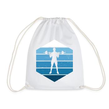 Haltérophilie pour femmes Musculation Cardio Fitness - Sac de sport léger - blanc - Devant