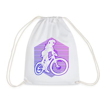 Vélo de montagne pour hommes VTT VTT Cycliste - Sac de sport léger - blanc - Devant