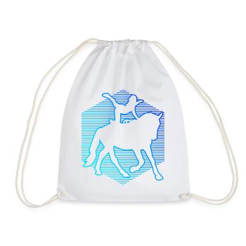 Equestrian gymnastics, acrobatics on horseback - Drawstring Bag - white - Front