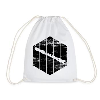 Flûte - Sac de sport léger - blanc - Devant