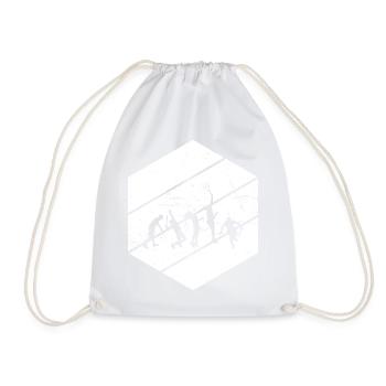 Tennis Tennis Player Men's Tennis Play Tennis - Drawstring Bag - white - Front