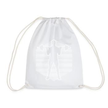 Entraînement cardio d’endurance pour femmes - Sac de sport léger - blanc - Devant