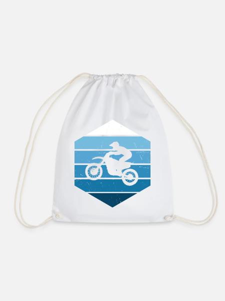 Dirt Biker Freestyle Motocross Dirt Bike pour hommes - Sac de sport léger - blanc
