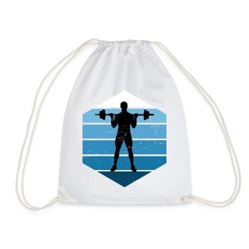Haltérophilie pour femmes Entraînement cardio d’endurance - Sac de sport léger - blanc - Devant