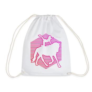 Women's Team Vaulting Athletic Discipline - Drawstring Bag - white - Front