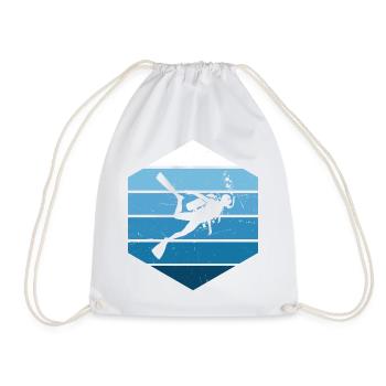 Plongée Libre Plongée Plongeuse Femmes Plongée sous-marine - Sac de sport léger - blanc - Devant