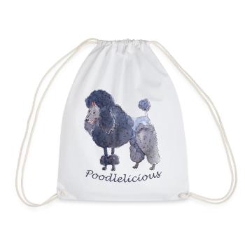 Caniche caniche Puddel - Sac de sport léger - blanc - Devant