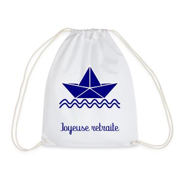 HAPPY RETREAT. RETIREMENT - Drawstring Bag - white - Front