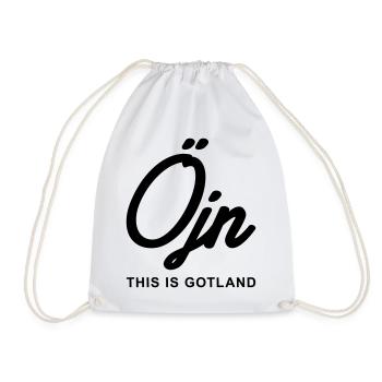 Das ist Gotland - Öjn - Turnbeutel - Weiß - Vorne