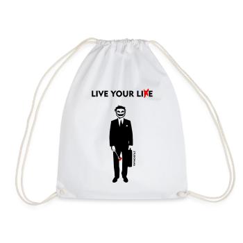 LIVE YOUR LIE-STUDIOHAKA - Turnbeutel - Weiß - Vorne