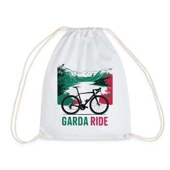Garda Ride Scenic Cycling Design - Drawstring Bag - white - Front