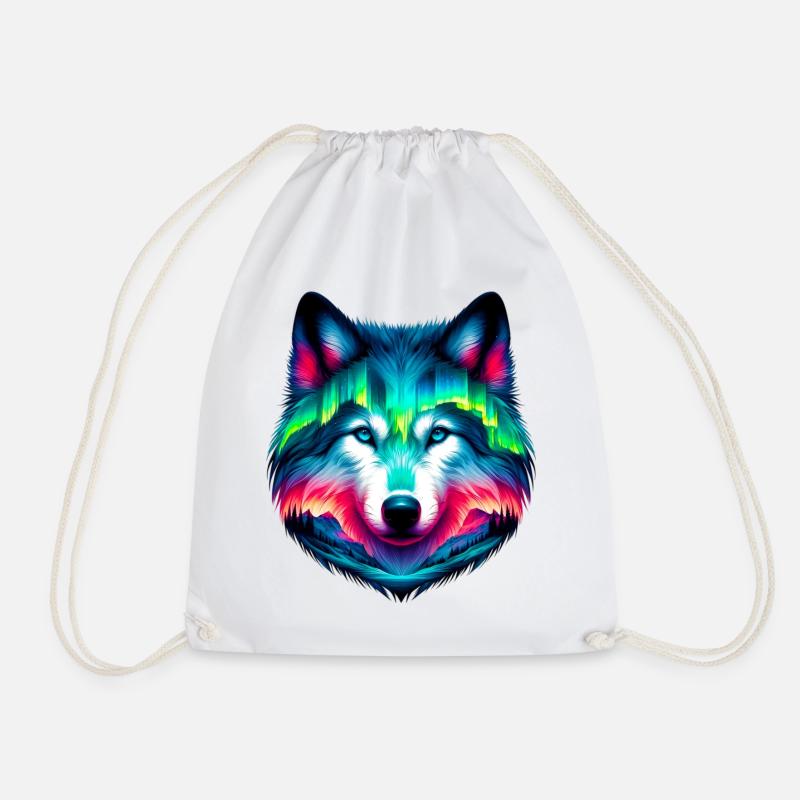 Wolf - Turnbeutel - Weiß