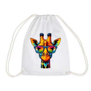 Girafe - Sac de sport léger - blanc - Devant