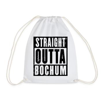 Straight outta Bochum Ruhrpott Ruhrgebiet - Turnbeutel - Weiß - Vorne