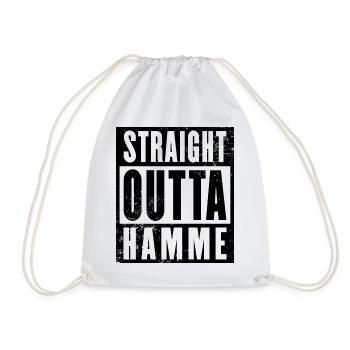 Straight outta Bochum Hamme Ruhrpott Ruhrgebiet - Turnbeutel - Weiß - Vorne