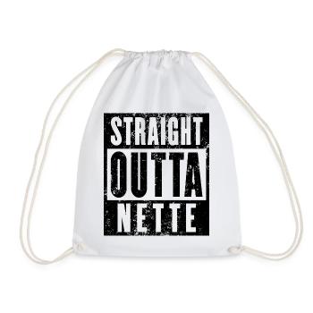 Nette, Ruhrgebiet, Ruhrpott, Dortmund Nette - Turnbeutel - Weiß - Vorne