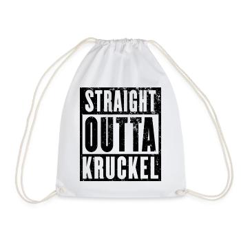 Kruckel, Ruhrgebiet, Ruhrpott, Dortmund-Kruckel - Turnbeutel - Weiß - Vorne