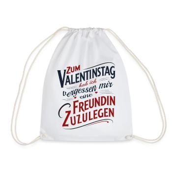 Valentinstag keine Freundin - Turnbeutel - Weiß - Vorne