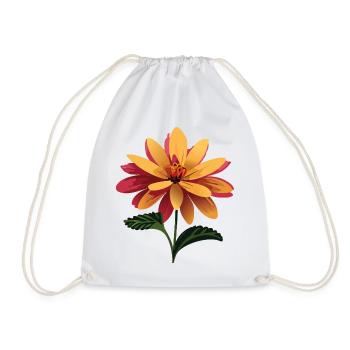 Floral arrangement summer vibe - Drawstring Bag - white - Front