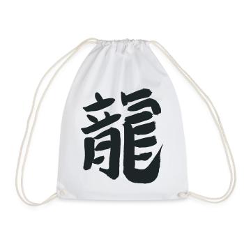 Calligraphie du zodiaque chinois (Dragon) - Sac de sport léger - blanc - Devant
