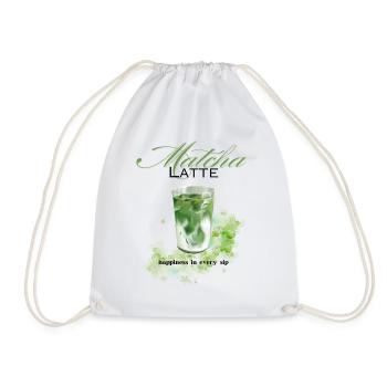 Matcha Latte Happiness Iced Matcha - Turnbeutel - Weiß - Vorne