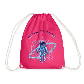 Infinite Spirit - Drawstring Bag - fuchsia - Front