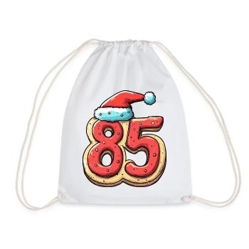 85 Numéro Biscuit Noël - Sac de sport léger - blanc - Devant