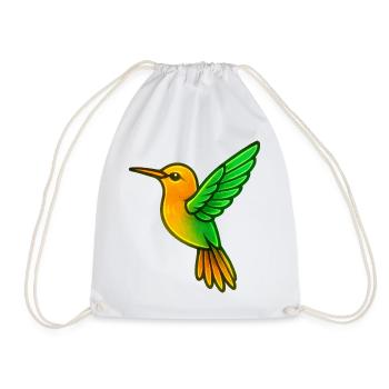 Colibri Oiseau - Sac de sport léger - blanc - Devant