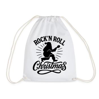 Christmas time Xmas weihnachten rock'n roll Santa  - Turnbeutel - Weiß - Vorne