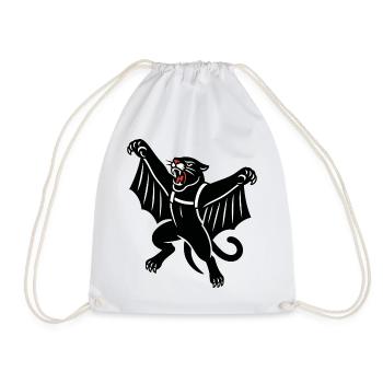 Dark Bat Demon Graphic - Drawstring Bag - white - Front