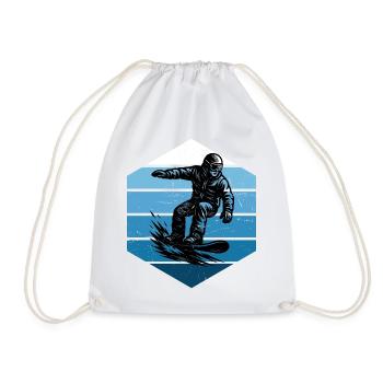 Snowboard Liebe zum Anziehen - Turnbeutel - Weiß - Vorne