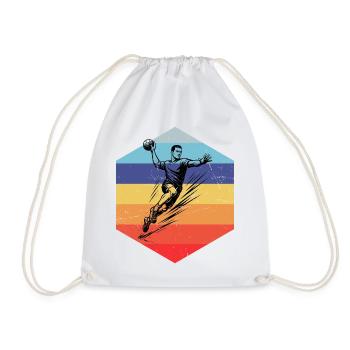 In a nutshell, men's handball - Drawstring Bag - white - Front
