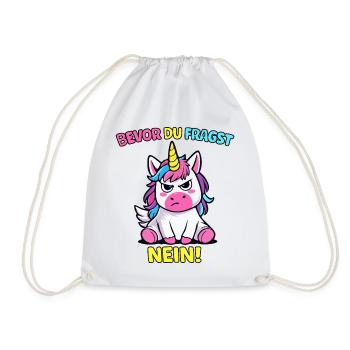 Avant que vous ne demandiez No Unicorn - Sac de sport léger - blanc - Devant
