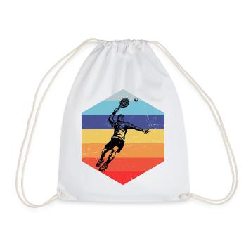 Padel perfect for every padel - Drawstring Bag - white - Front