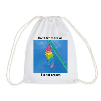 Good the way I am! - Drawstring Bag - white - Front