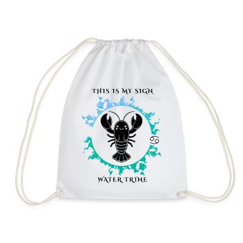 Mon signe est Cancer - Sac de sport léger - blanc - Devant