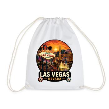 Las Vegas Nevada Sonnenuntergang Urlaub Design - Turnbeutel - Weiß - Vorne