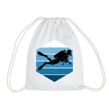 Scuba Diving Geschenkidee für Unterwasserabenteuer - Turnbeutel - Weiß - Vorne