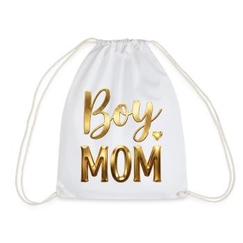 Feuille d’or de la maman garçon - Sac de sport léger - blanc - Devant