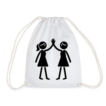 Amitié Meilleures amies - Sac de sport léger - blanc - Devant