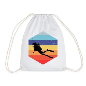 Idée cadeau pour un apnéiste avec apnée - Sac de sport léger - blanc - Devant