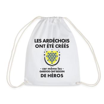 Les Ardechois Ont Ete Crees Car Meme Les Gardoi... - Sac de sport léger - blanc - Devant