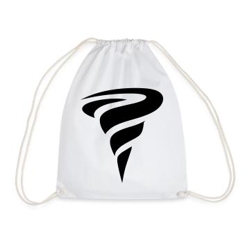 tornado - Drawstring Bag - white - Front