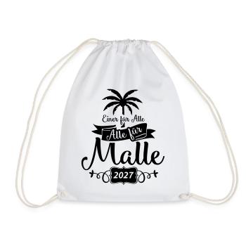 Einer Für alle Malle - Turnbeutel - Weiß - Vorne