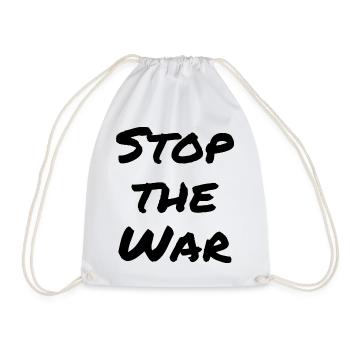 Stop the war - Turnbeutel - Weiß - Vorne